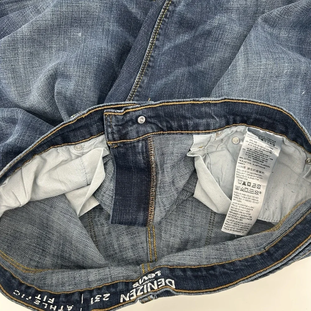 Denizen From Levi's 231 Athletic Fit Mens 36x34 Stretch Jeans Medium Wash
